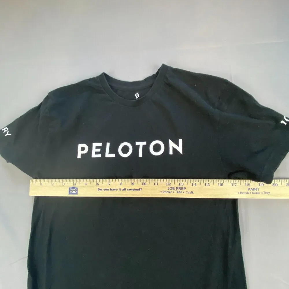 Peloton Century 100 Ride Club T Shirt Adult XS Black Short Sleeve Graphic Tee